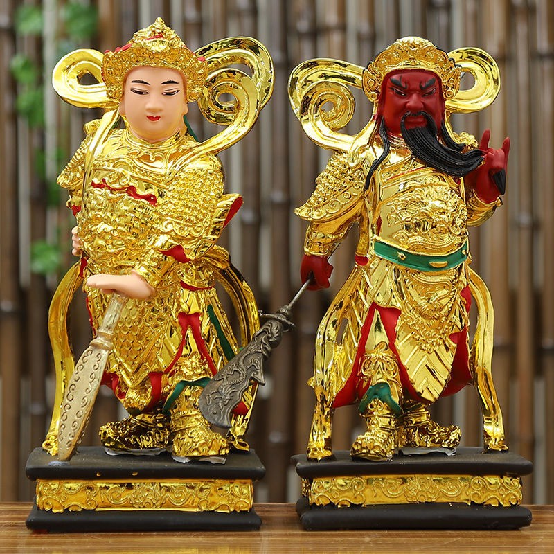 Veda Galan Buddha trang trí Wei Tuo Tian Bồ tát Quan Công trái và phải tướng hộ mệnh Ngô Cái Thần đồ sức hiến cúng