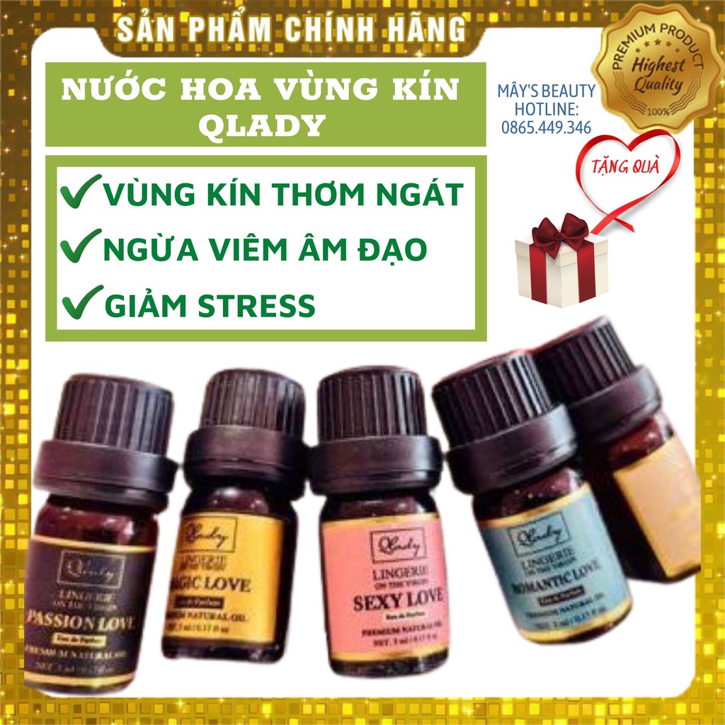 Nước Hoa Vùng Kín Qlady Đủ Mùi