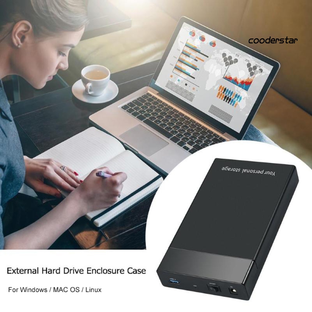 COOD-st 3.5 Inch SATA USB 3.0 5Gbps Mobile Hard Disk with LED Indicator for Computers