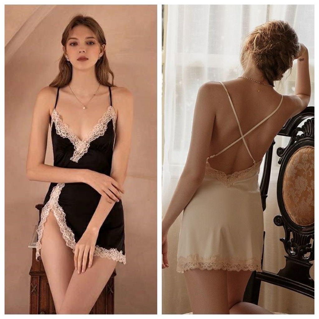 đầm ngủ sexy 2 dây cao cấp quyến rũ thời trang - SOC8130 | BigBuy360 - bigbuy360.vn