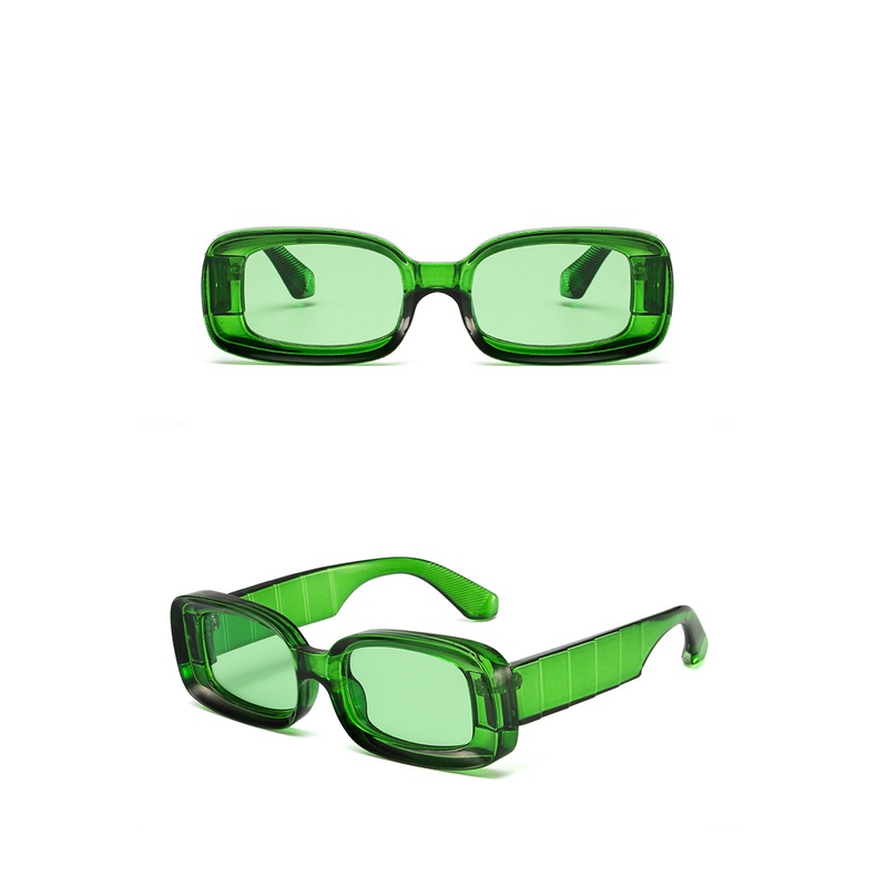 Kính Mát Gọng Vuông Nhỏ Màu Kẹo Phong Cách hip hop retro Mới