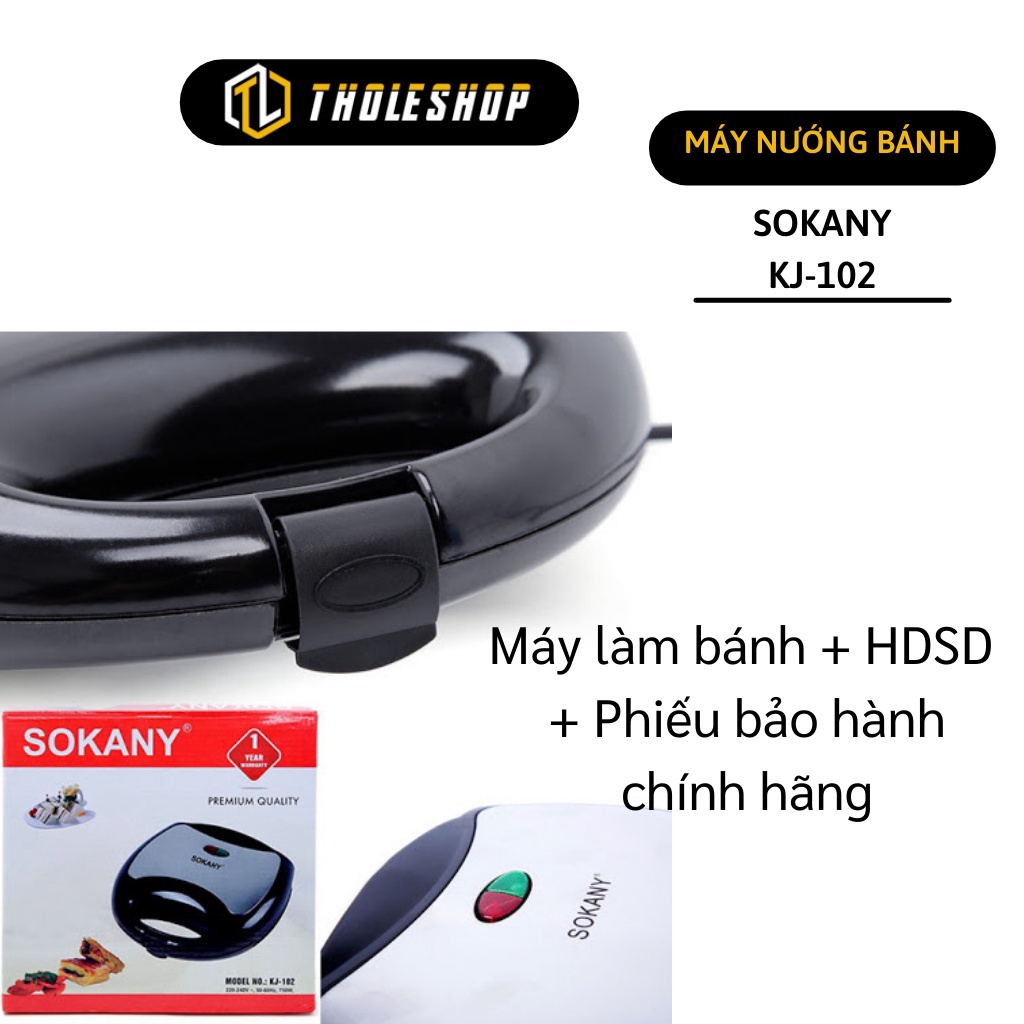 Máy nướng bánh - Máy làm bánh Hotdog SOKANY KJ-102 khuôn chống dính, nướng siêu nhanh 2278