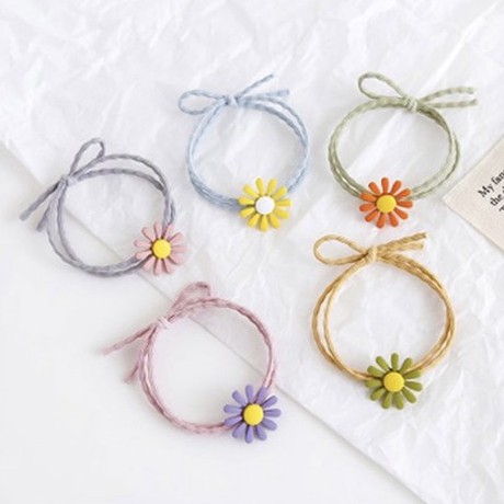 Dây buộc tóc, dây cột tóc, dây thun buộc tóc hoa cúc nữ nhiều màu ℂ𝕦̛̣𝕔 𝕜𝕚̀ đ𝕒́𝕟𝕘 𝕪𝕖̂𝕦 𝕧𝕒̀ 𝕕𝕖̂̃ 𝕥𝕙𝕦̛𝕠̛𝕟𝕘