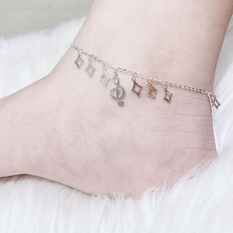 Lắc Chân Bi Chuẩn Bạc Ta 100% Cao Cấp Không Phai Màu | BigBuy360 - bigbuy360.vn