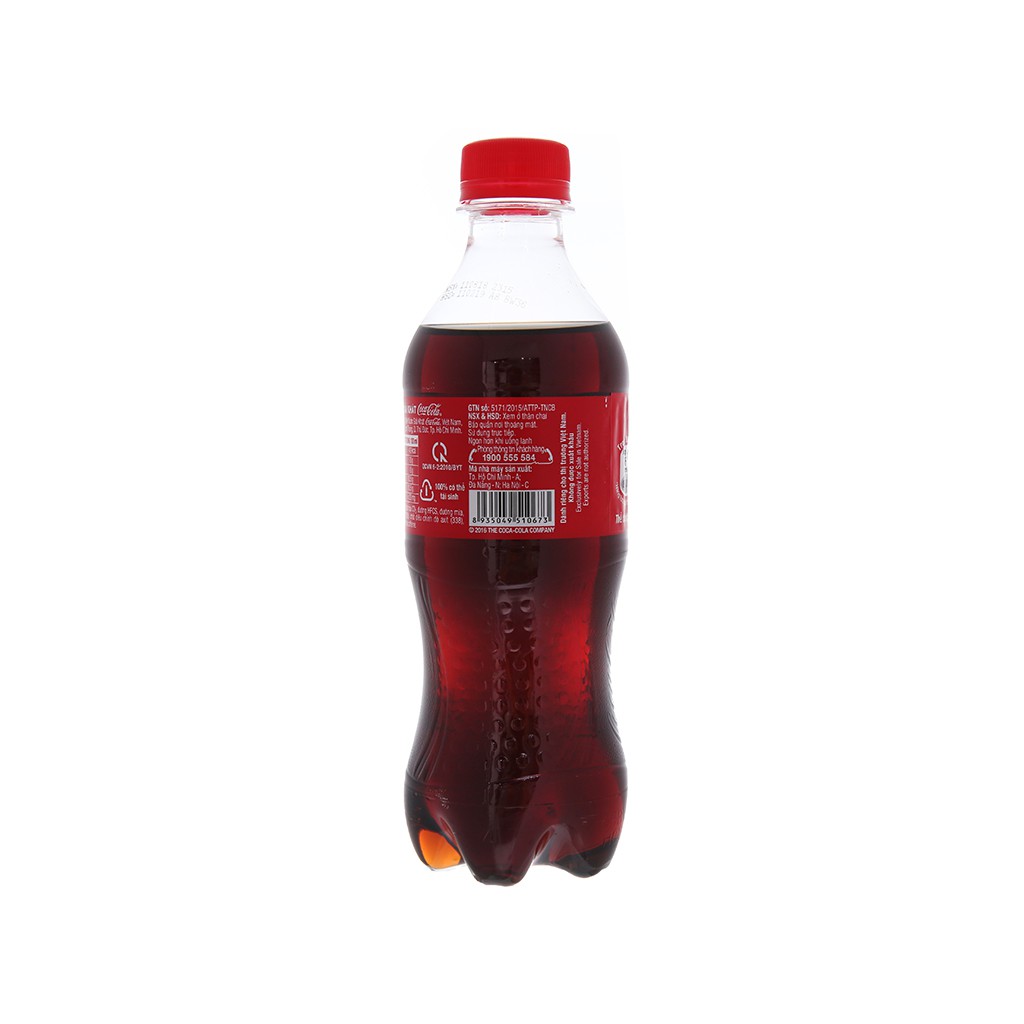 nước ngọt Coca Cola chai 390ml 1 lốc 6 chai hsd 2021