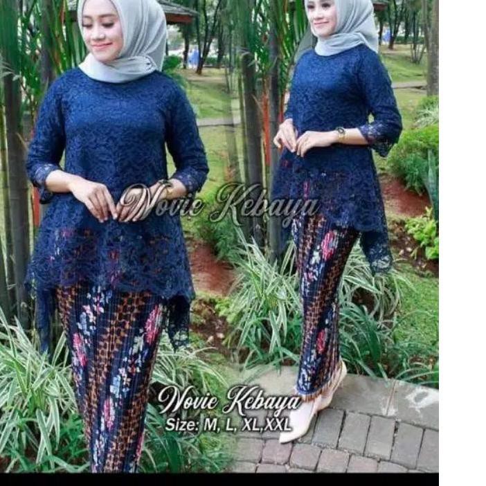 Cứng Xe Đạp Kebaya Brokat M-Xxxl Ld.120 Kebaya Rinjani Brokat Jumbo Kebaya Waka Waka Kebayatik