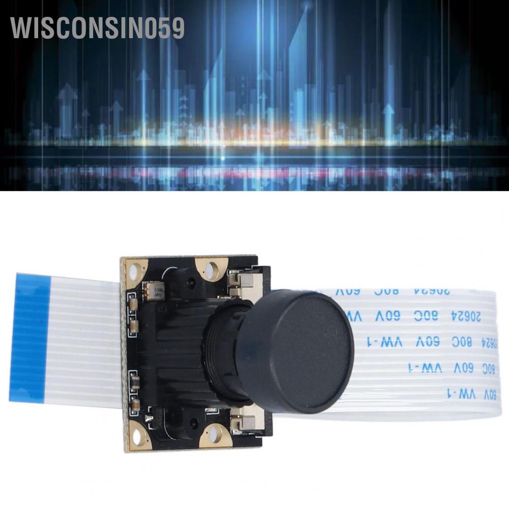 Wisconsin059 5 MP Camera Module 75° 3.6mm Lens Webcam Board with OV5647 Sensor for Raspberry Pi