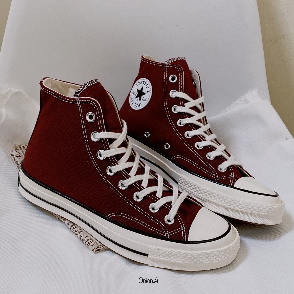 Onion.A - Giày Converse Chính Hãng Chuck 70 Vintage Canvas Deep Bordeaux - 171567C
