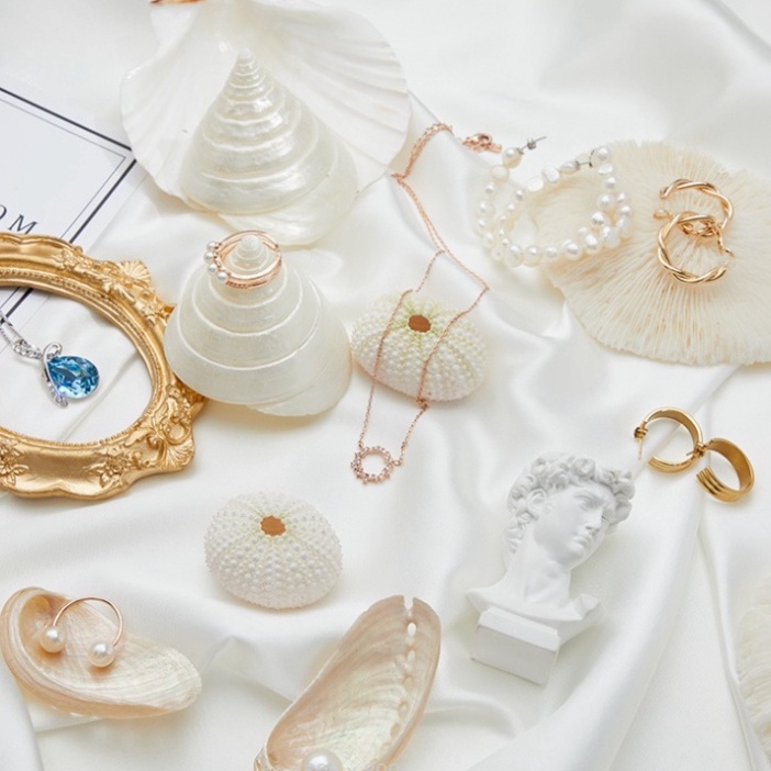 Vỏ Sò, Ốc biển, Cát Màu chụp ảnh trang sức, mỹ phẩm, làm handmade, chuông gió sống động độc đáo