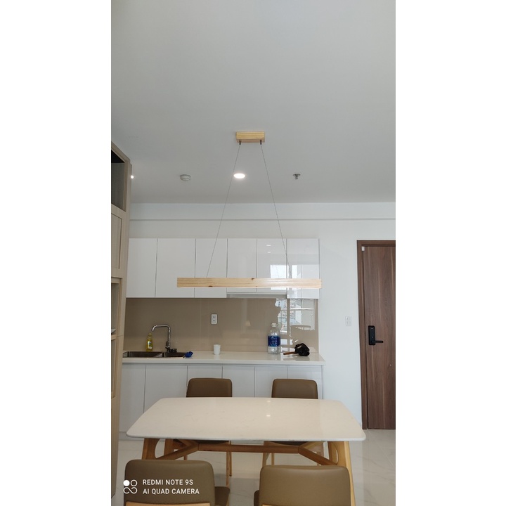AD102 Đèn gỗ thả trần bàn ăn cao cấp- Đèn gỗ Decor trang trí