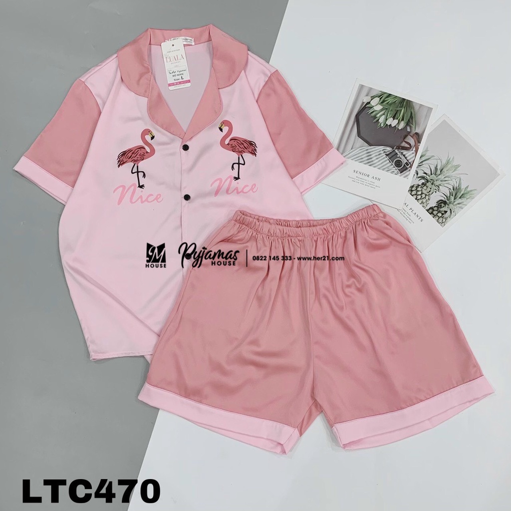 Bộ Đồ Ngủ - Đồ Mặc Nhà Satin Cộc Đùi - Luala Pyjamas | BigBuy360 - bigbuy360.vn