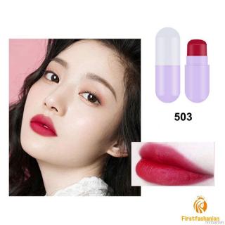 Set 5 Son Môi Mini Hình Viên Thuốc Con Nhộng Chống Thấm Nước Không Dính Ly Dưỡng Ẩm Hiệu Quả