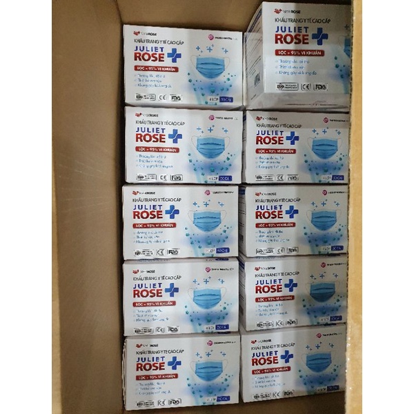 Khẩu trang Y Tế 4 lớp kháng khuẩn Juliet Rose