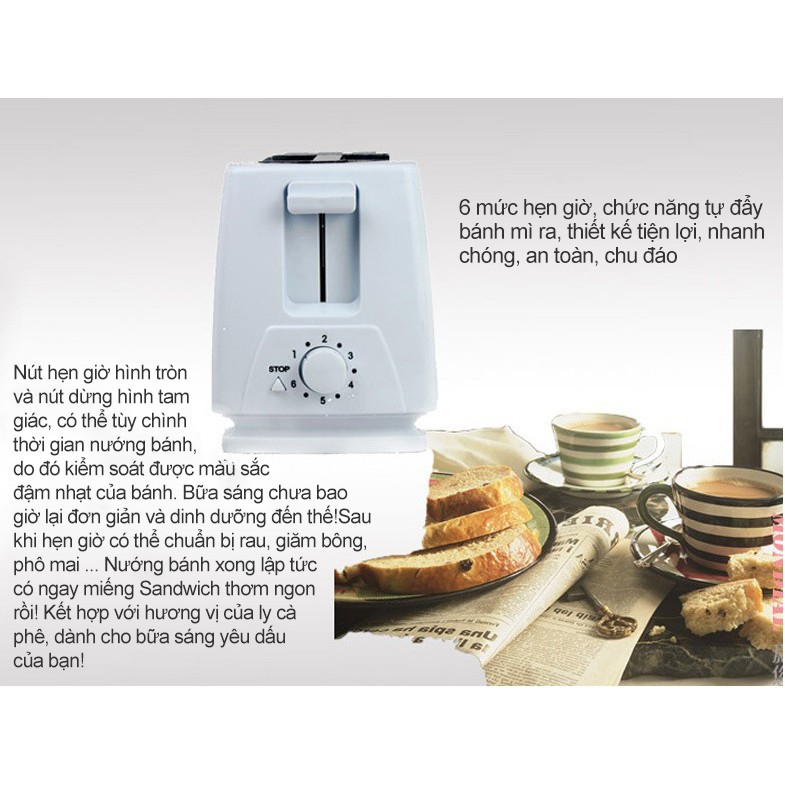 Nướng bánh mì thế này mới giàu dinh dưỡng nhất! 2 SLICE TOASTER
