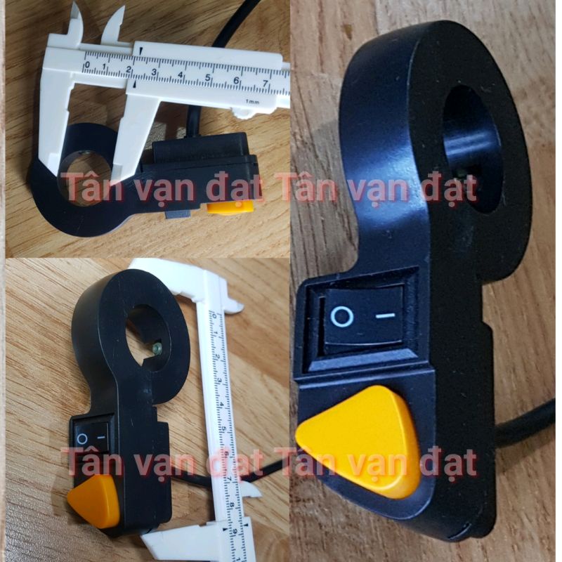 Công tắc Tắt Mở màu Đen kèm nút Passing màu Cam cho đèn trợ sáng L4 L4X L6