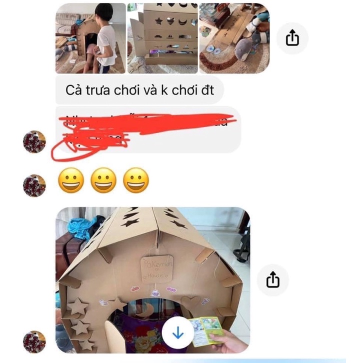 Nhà Bìa Carton Lắp Ghép Thông Minh Cho Bé MaxStore