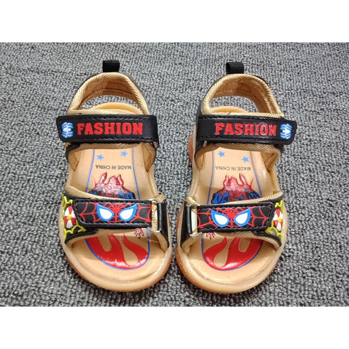 sandal bé trai size 21-26 nhện màu đèn led