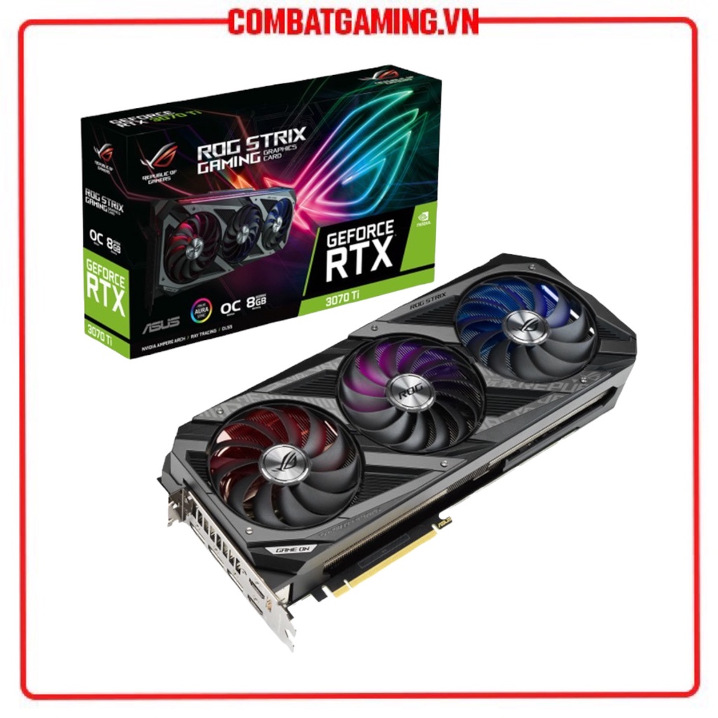 Card Màn Hình Asus Rog Strix Gaming RTX 3070Ti OC 8GB GDDR6X - New Chính Hãng Tem Full VAT