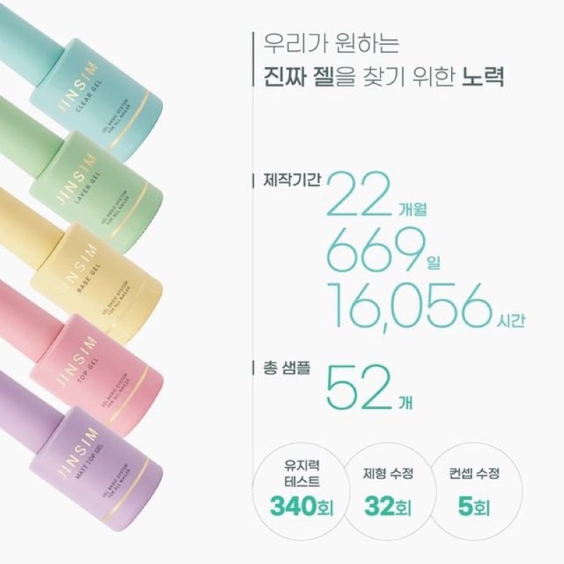 Higel nail - Base gel, top gel, clear gel, matt top, layer gel JINSIM