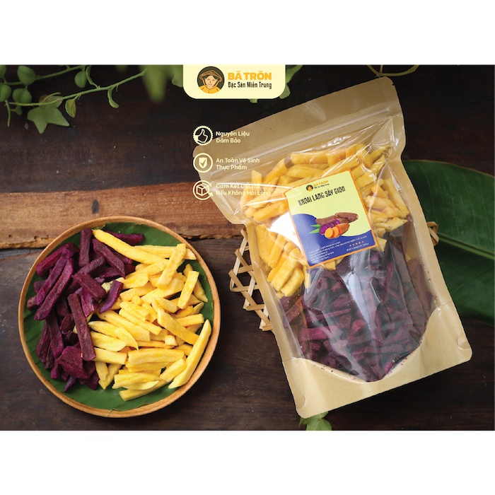 [Hàng Tuyển]_Khoai Sấy Giòn Hàng Xuất Khẩu_KHÔNG CHẤT BẢO QUẢN PHỤ GIA_500gr