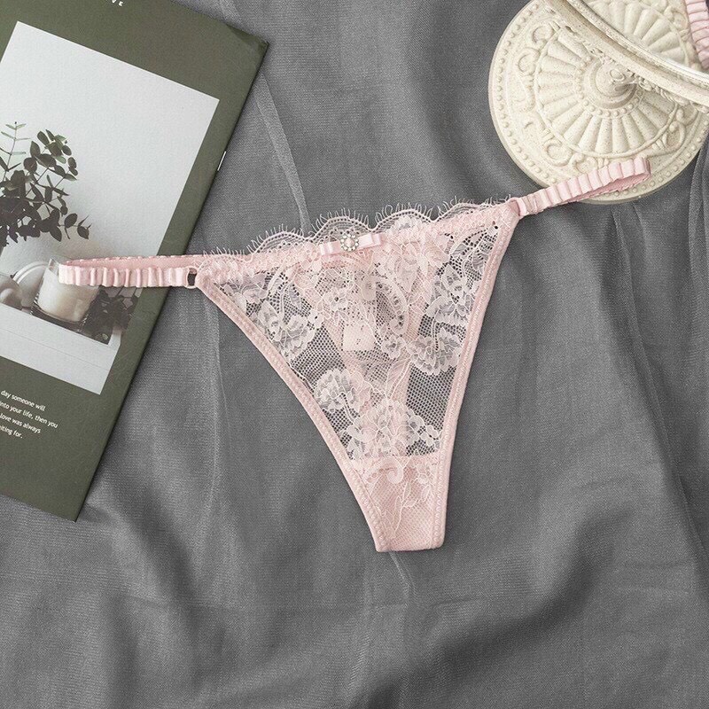 Quần Lót Nữ Lọt Khe Dây Hông Phối Ren Xuyên Thấu Sexy Quyến Rũ Dành Cho Bạn Gái MS8001