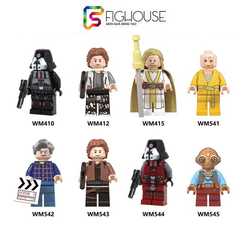 Xếp Hình Minifigures Các Nhân Vật Star Wars - Đồ Chơi Lắp Ráp non-lego WM6039 [C12]