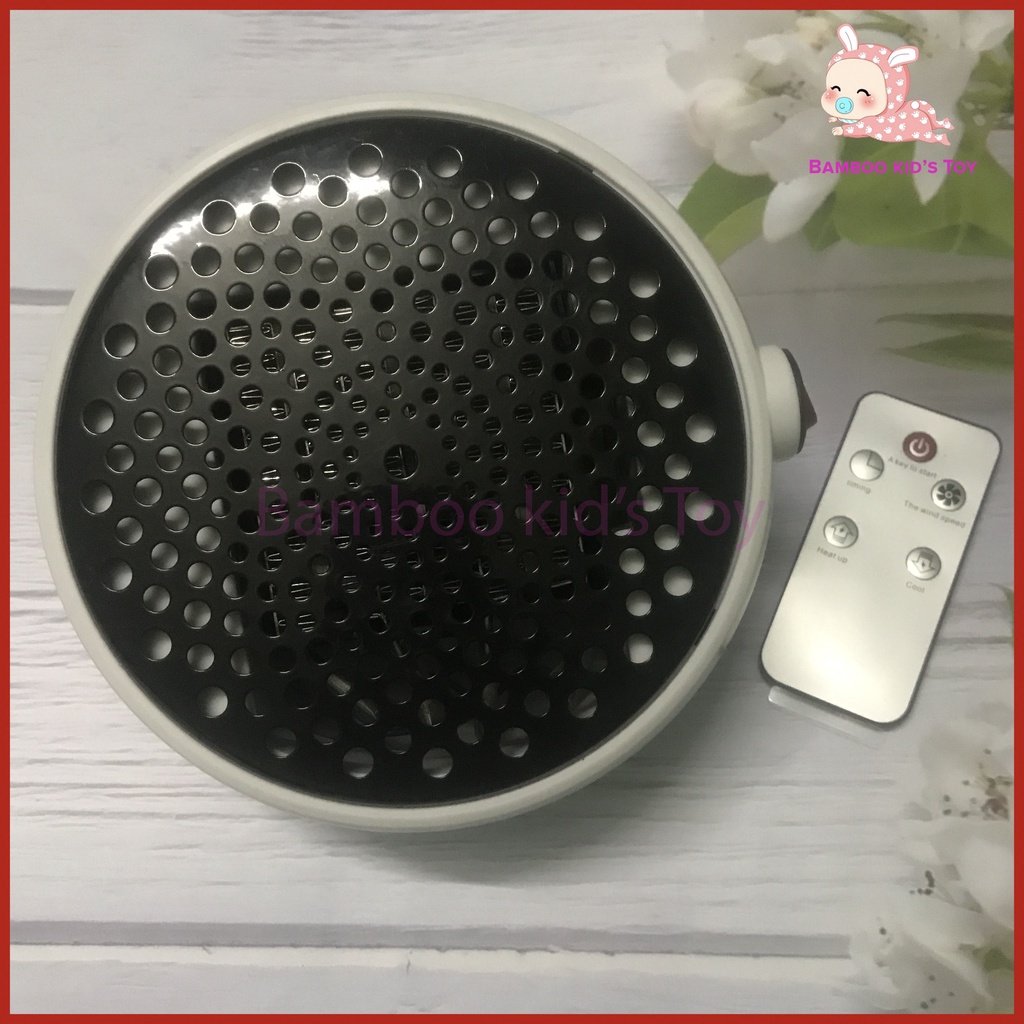 Quạt Sưởi Ấm, Máy Sưởi Ấm Mini Công Suất 1000W Tiết Kiệm Điện Có Điều Khiển Từ Xa