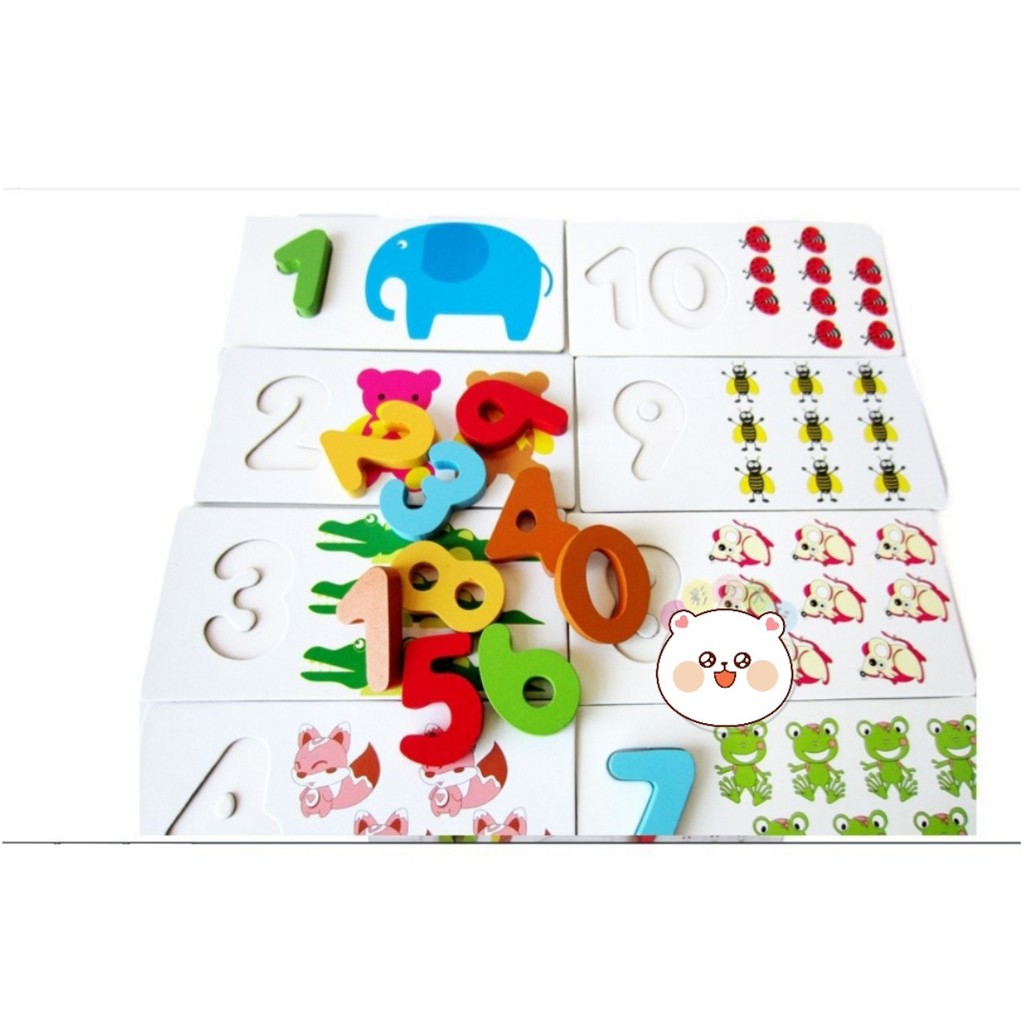 Đồ chơi ghép hình số 3D giúp bé học số và tập đếm