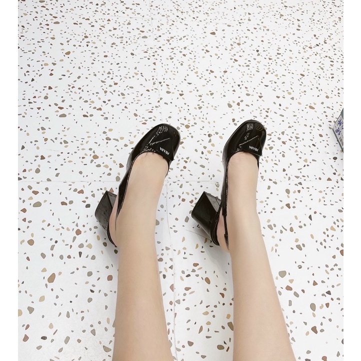 Sandal P|r|a.d.a gót 7cm có hộp