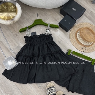 Bộ hai dây gấm lụa quai xích + quần sooc ( sale)