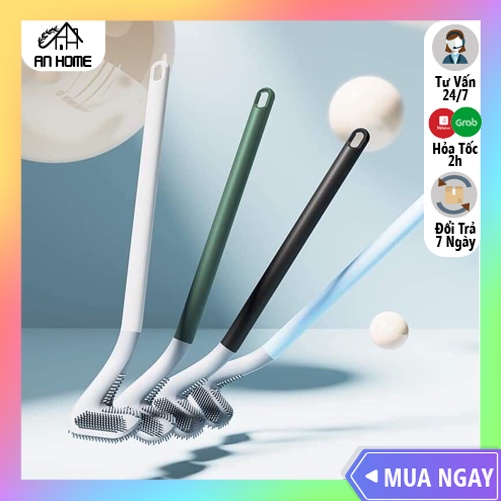 Bàn Chải Vệ Sinh Toilet Cán Dài Silicon ANHOME, Cọ Toilet Silicon Mẫu Mới Giá Rẻ