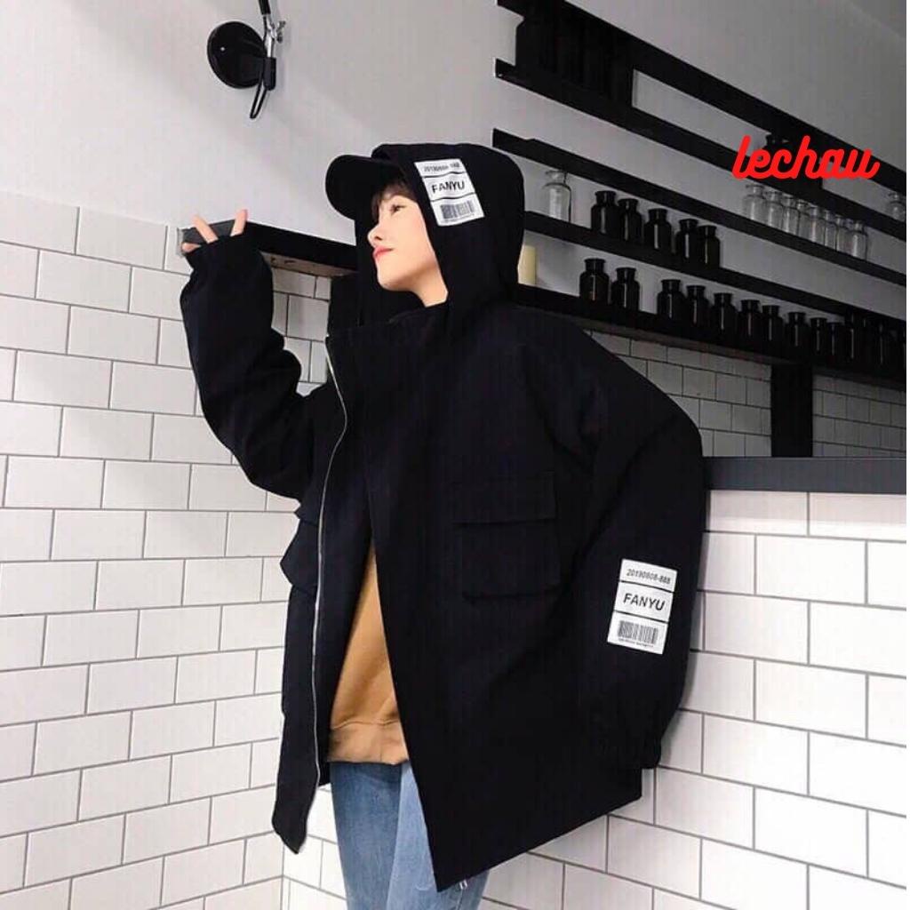 Áo khoác kaki túi hộp form rộng unisex FANYU AKK02 LECHAU thời trang cao cấp