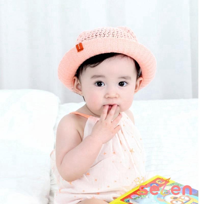 Nón cotton tai gấu dễ thương xinh xắn cho bé