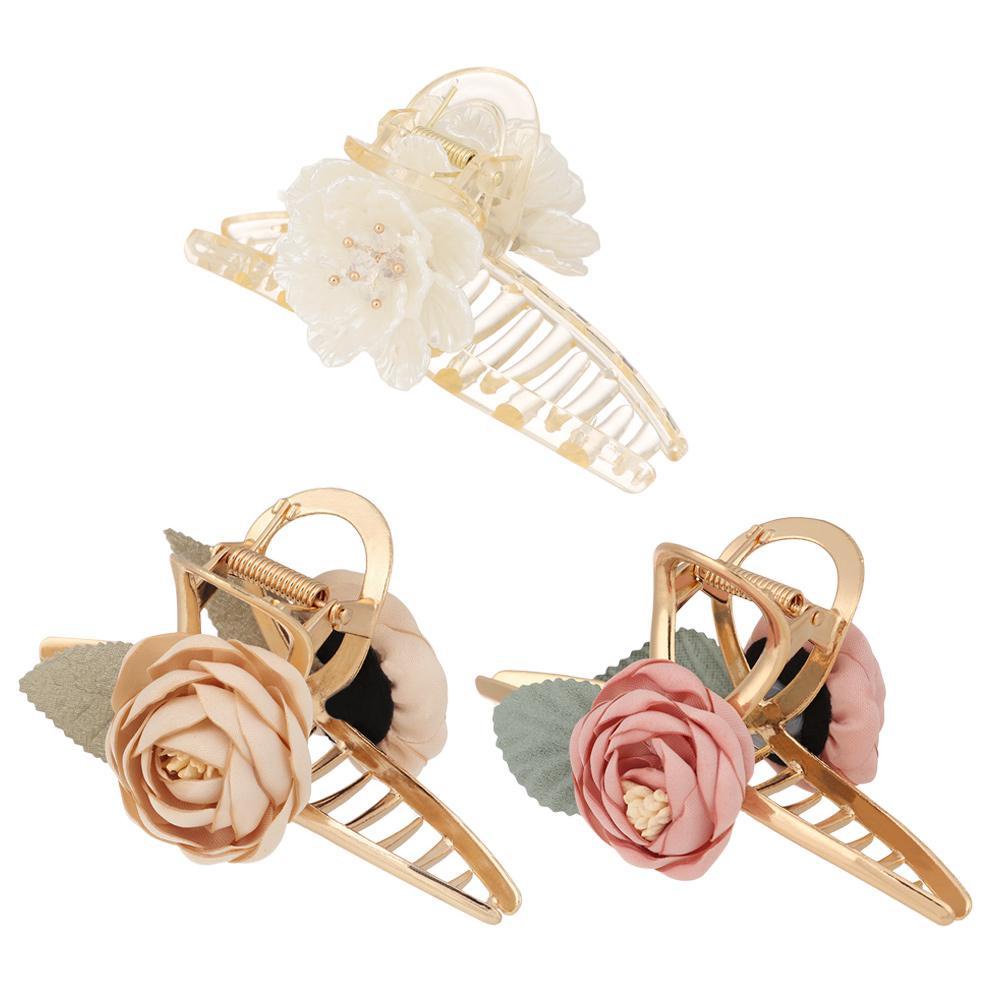 ROSE Kẹp Tóc Hoa Hồng Thời Trang Cho Nữ