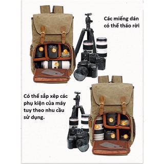 Balo, máy chụp hình cao cấp canvas haft photo
