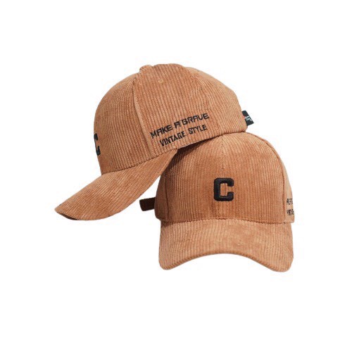 Mũ lưỡi trai thêu chữ C,Nón kết nhiều màu phong cách Ulzzang form unisex nam nữ