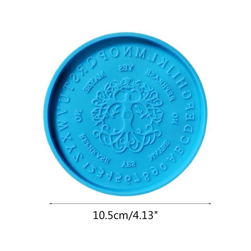Sa Set 5 Khuôn Nhựa Đường Kính 4 / 13inch Làm Đế Lót Ly Bằng Resin Epoxy Resin