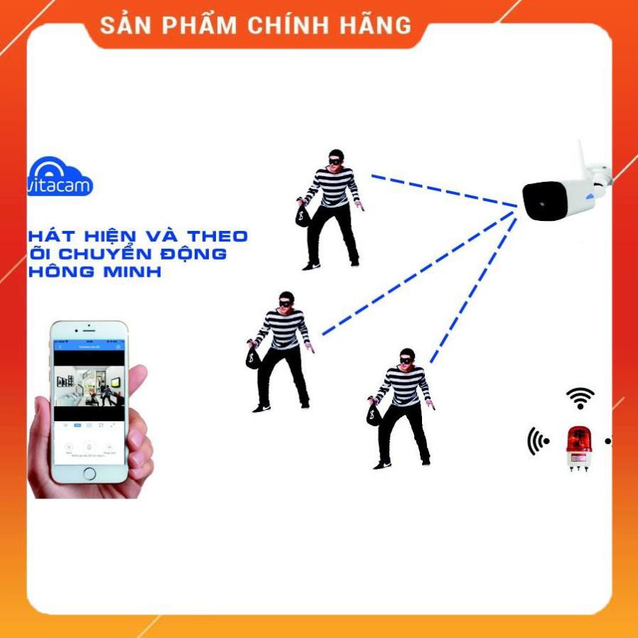 [FreeShip] Camera Vitacam VB1080 II - Camera IP Ngoài Trời 2.0MPx Full HD , H.265X