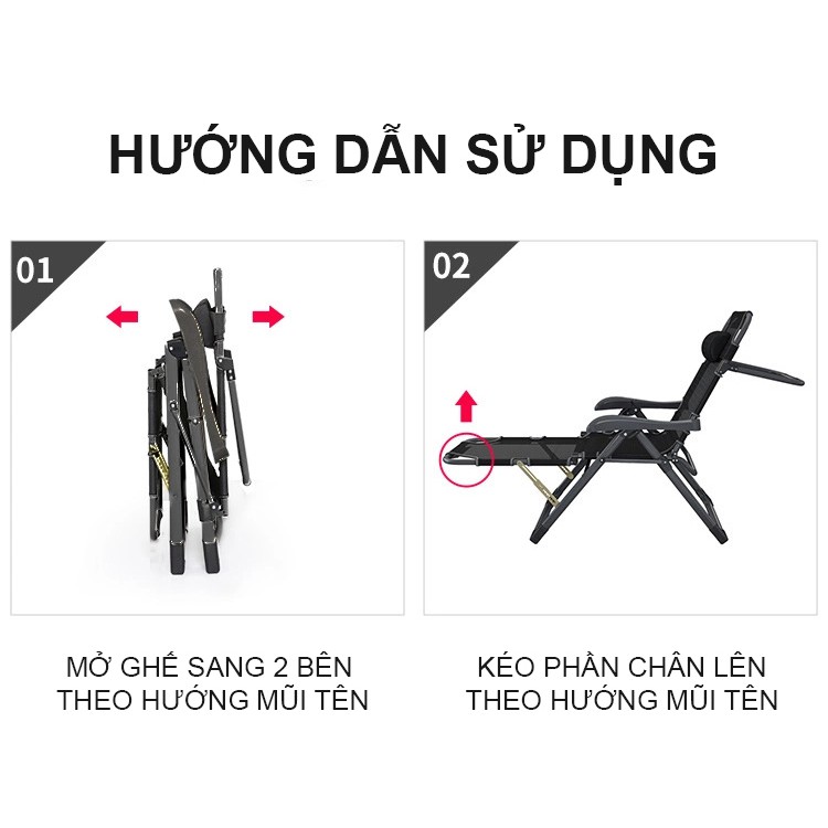 (NEW) Ghế gấp, ghế xếp thư giãn cao cấp Nikita 2 in 1 nâng đầu, chân nhiều cấp độ ( Tặng kèm bịt mắt)