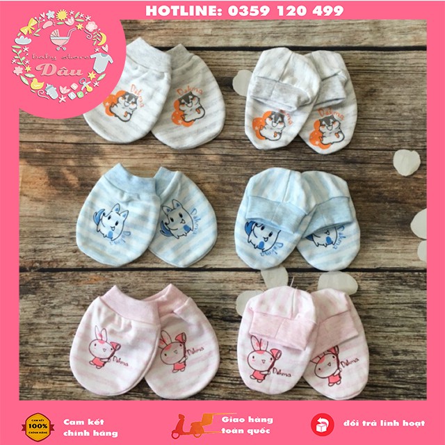 SET BAO TAY CHÂN CỔ CHUN DOKMA CHO BÉ TỪ SƠ SINH - VẢI COTTON 100%