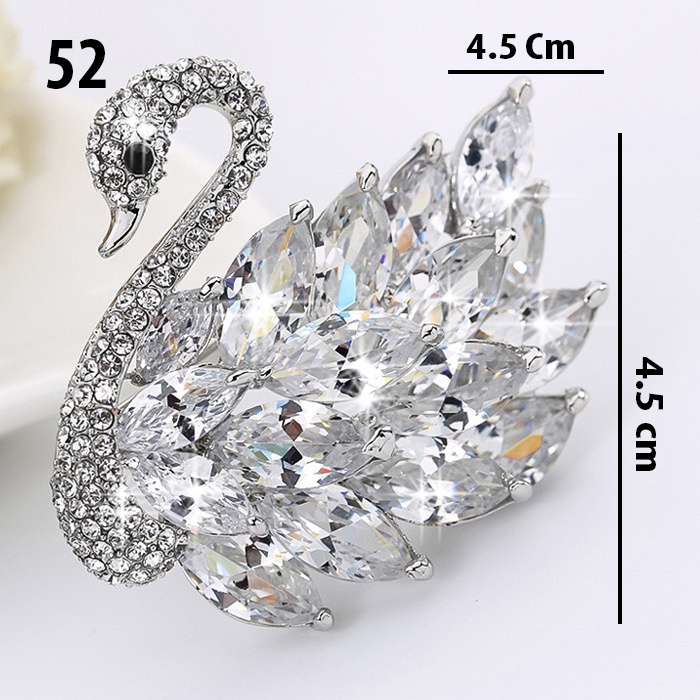 GOTI 07 - Tag Charm Cài Áo Hình Thiên Nga Cao Cấp Phụ Kiện Trang Trí Dành Cho Nữ