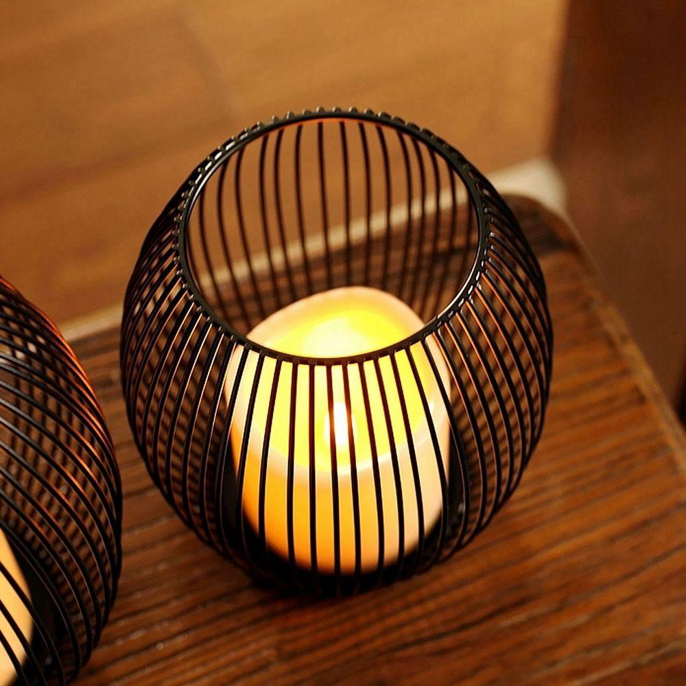 Chân Nến Để Bàn Trang Trí Hình Lò Sưởi Phong Cách Retro