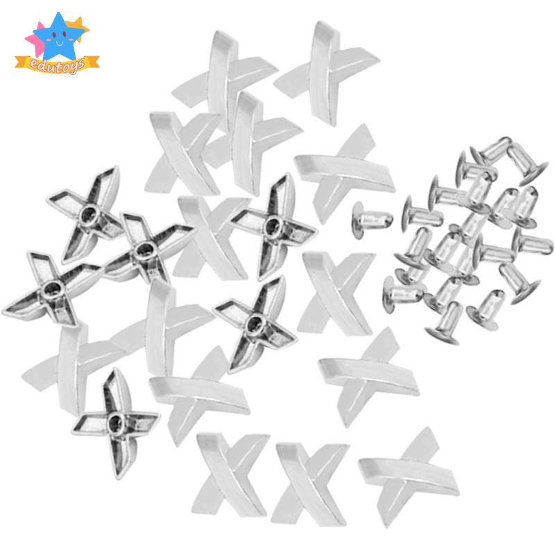 Set 20 Đinh Tán Hình Chữ X Dùng Để Trang Trí Quần Áo