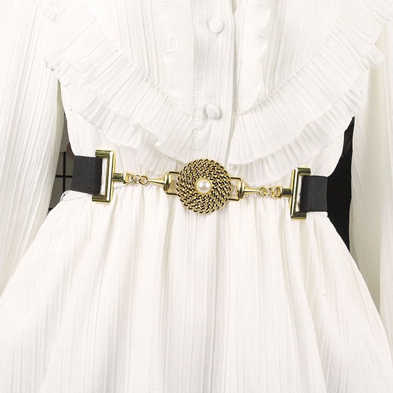 Thắt Lưng Polyester Mỏng Co Giãn Phong Cách Cổ Điển Cho Nữ