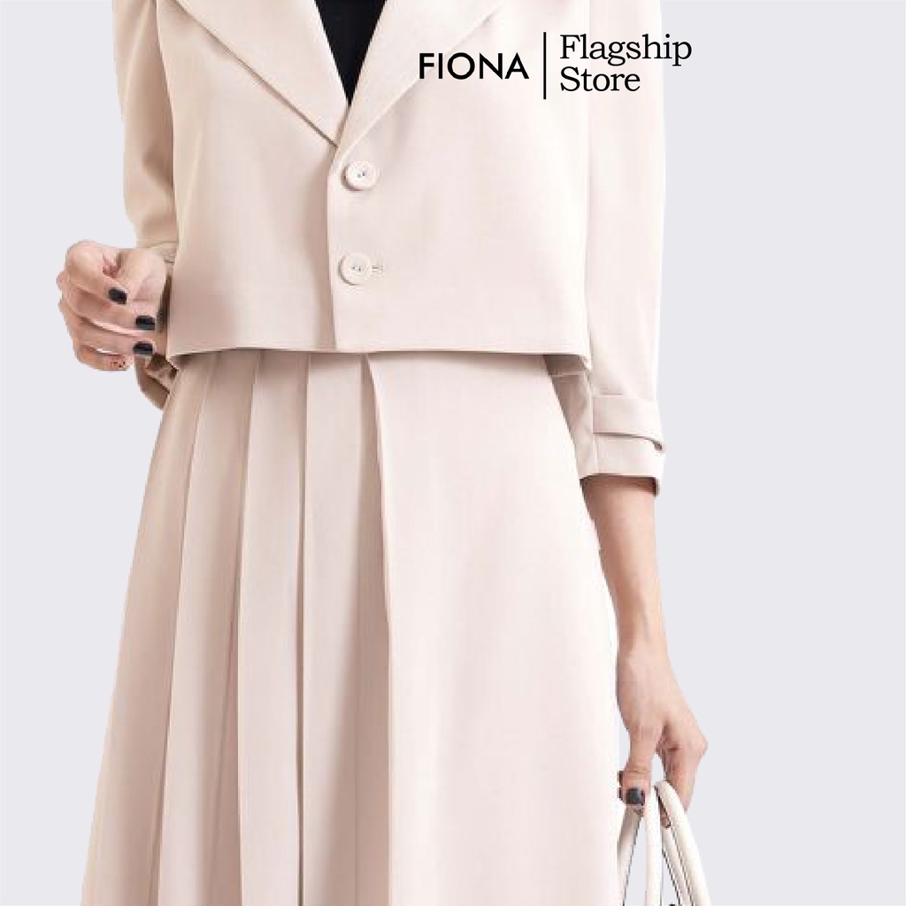 Chân Váy Midi Dáng Chữ A FIONA, Chân Váy Công Sở Nữ Thu Đông Mã F250734