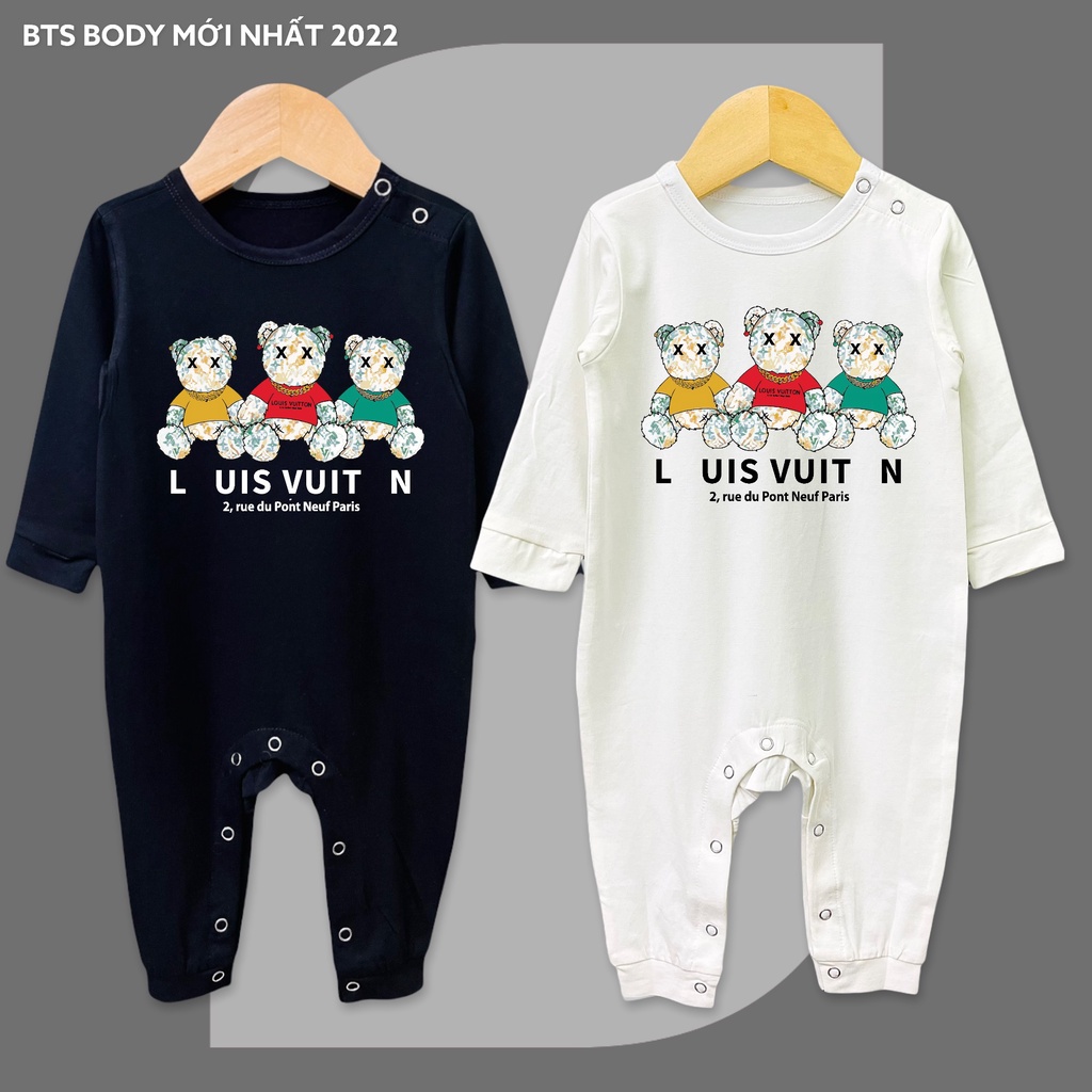 BODY DÀI TAY THU ĐÔNG HÌNH GẤU CHO BÉ SƠ SINH