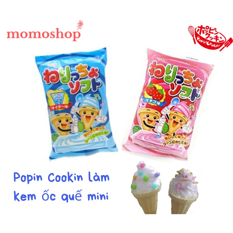 Popin Cookin Bộ làm kem ôc quế mini vị Dâu / Soda Nhật Bản - Đồ chơi nấu ăn