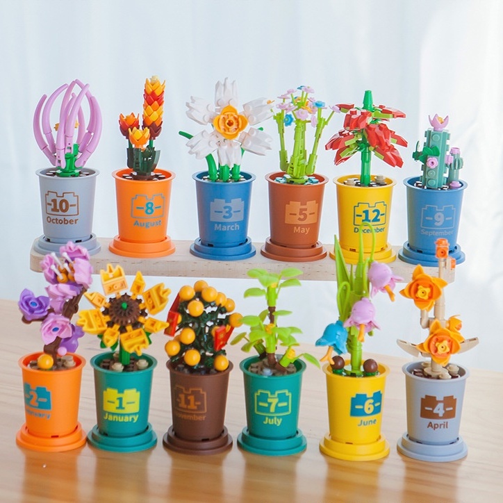 Đồ chơi trẻ em Lắp Ráp Hình Bông Hoa Xinh Xắn Dành Cho Bé