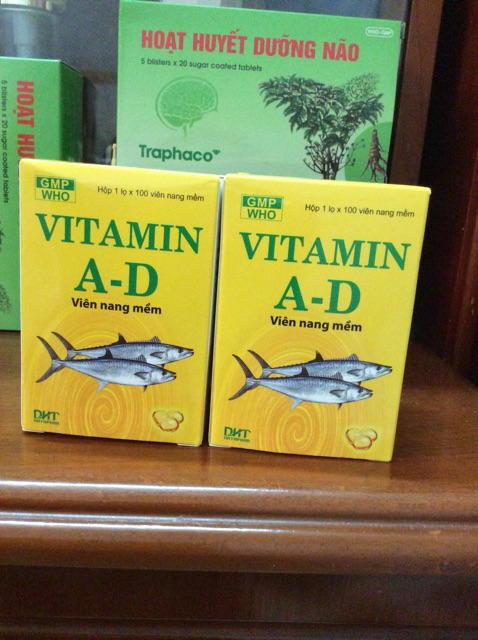 Viên Dầu Cá A-D hộp 100 viên