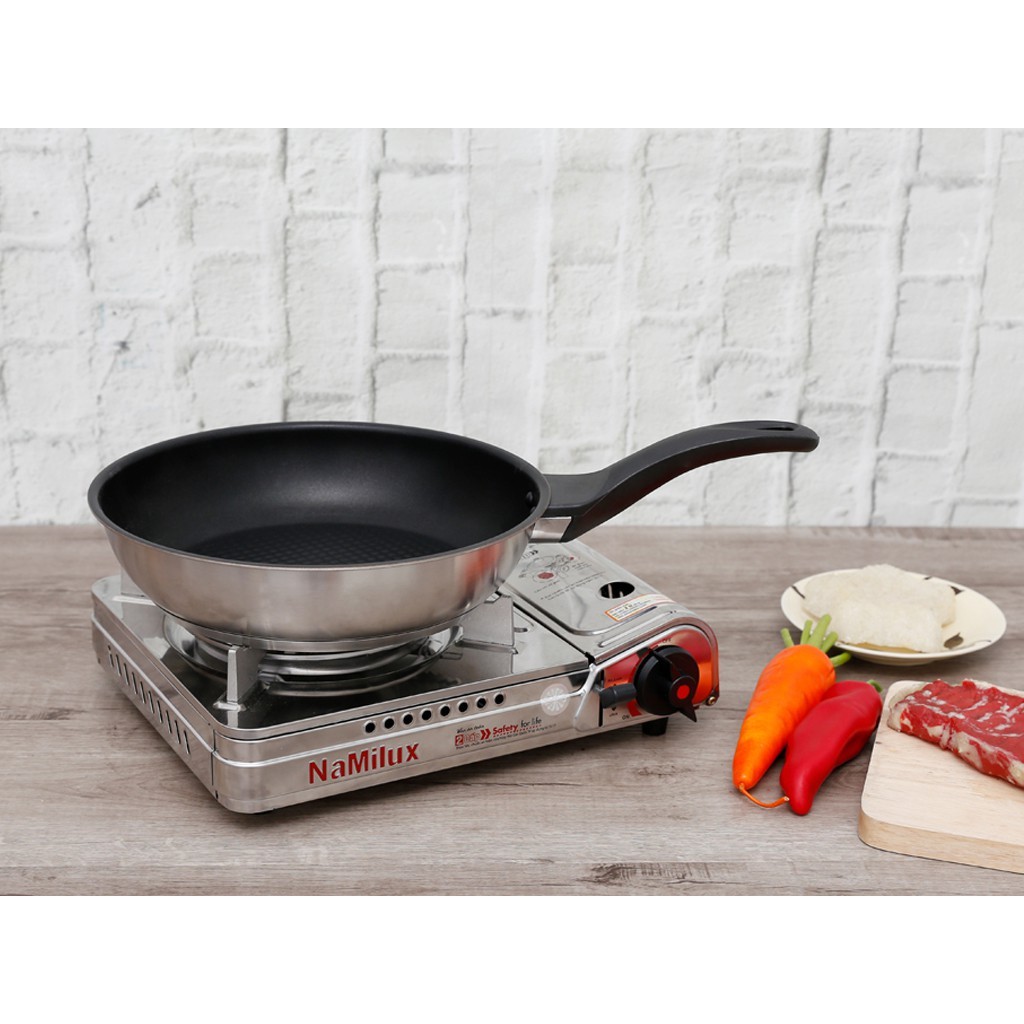 Chảo chống dính inox FIVE-STAR - 3 đáy cho bếp từ